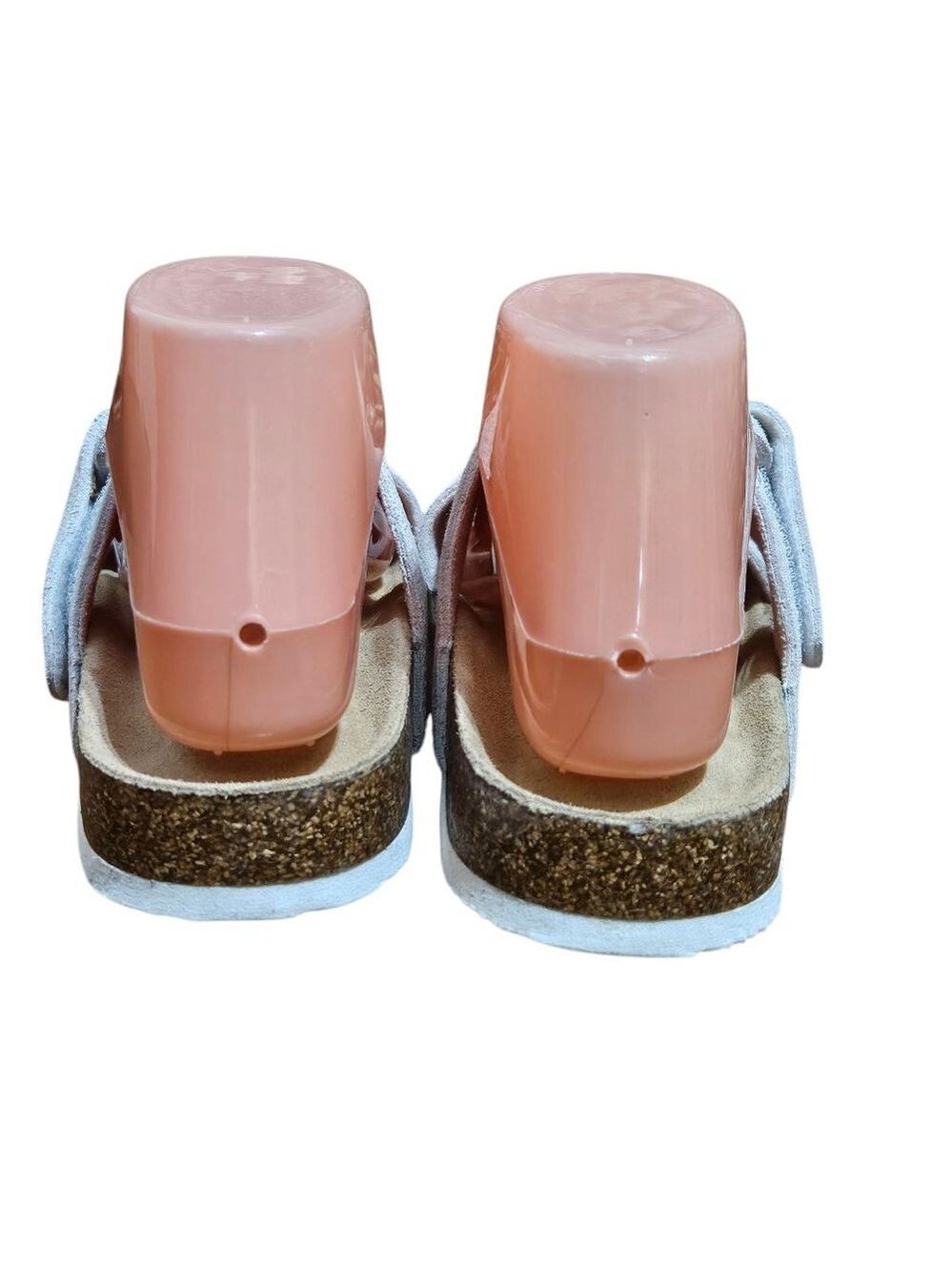 FUNKYMONKEY Beige Unisex Adjustable Double Buckle Slide Sandals Sz 7.5 - Picture 3 of 6